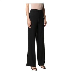 Jil Sander High Rise Straight Black Trousers